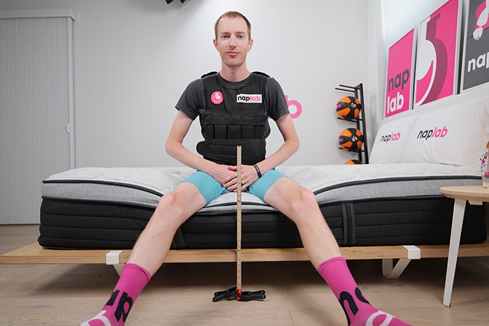 Helix Plus Luxe 2025 Edge Support Test With Vest