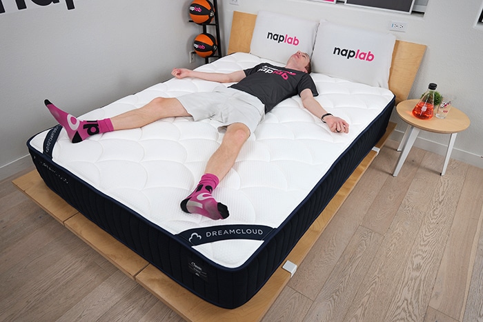 Dreamcloud Classic Hybrid Back Sleeping