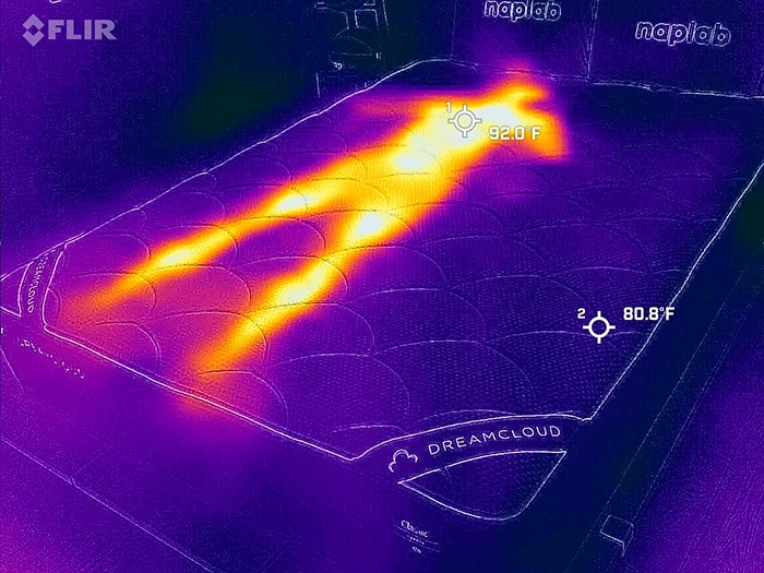 Dreamcloud Classic Hybrid Before Cooling Test Dreamcloud Classic Hybrid Before Cooling Test