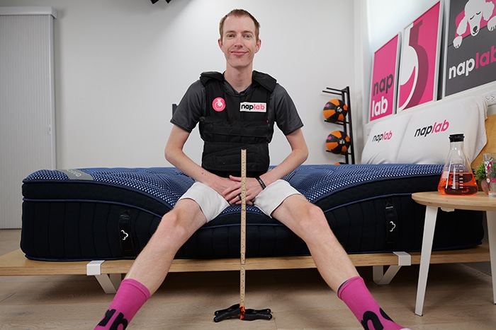 Dreamcloud Luxe Hybrid Edge Support Test With Vest Dreamcloud Luxe Hybrid Edge Support Test With Vest