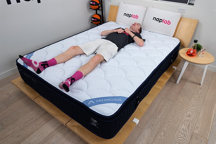 Dreamcloud Premier Hybrid Back Sleeping