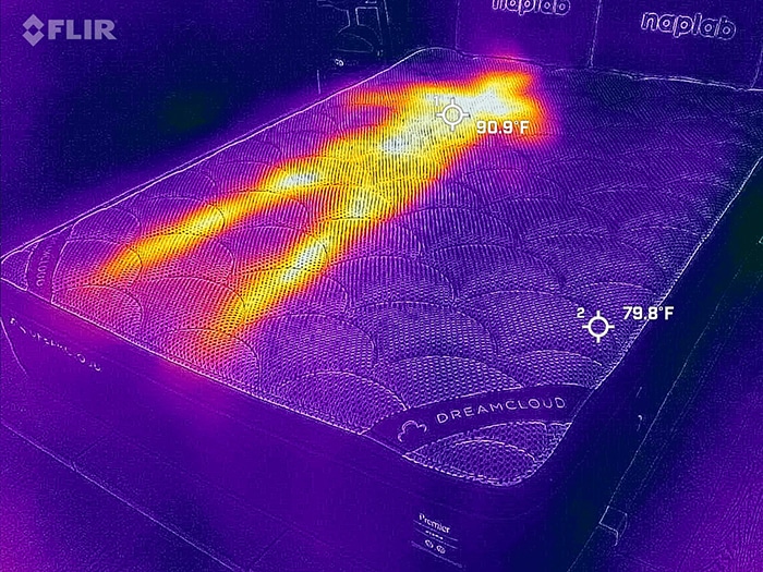 Dreamcloud Premier Hybrid Before Cooling Test