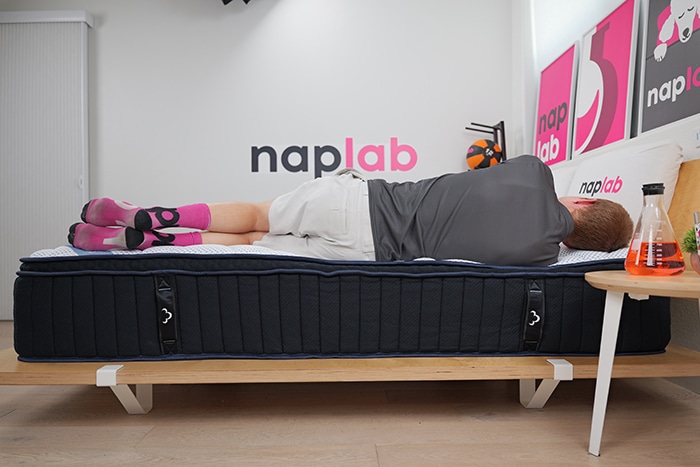 Dreamcloud Premier Side Sleeping Vest Dreamcloud Premier Hybrid Edge Support Test Side Sleeping