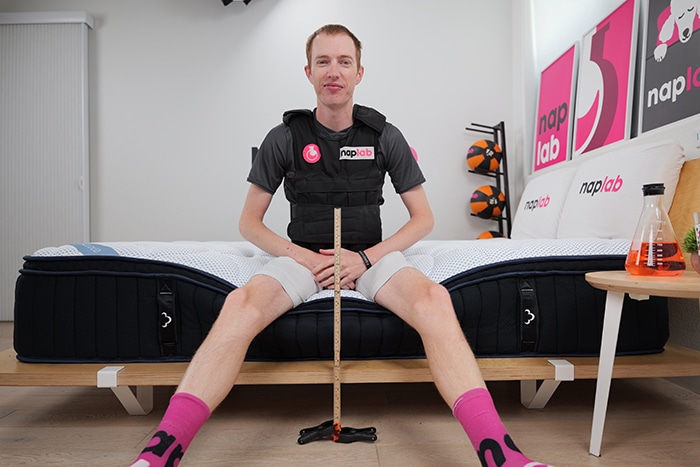 Dreamcloud Premier Hybrid Edge Support Test With Vest