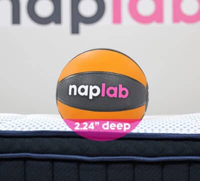 Dreamcloud Premier Hybrid Sinkage Test