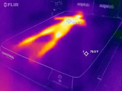 Ghostbed Comfort Foam Before Cooling Test Ghostbed Comfort Foam Before Cooling Test