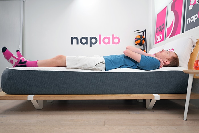 Ghostbed Comfort Foam Edge Support Test Back Sleeping