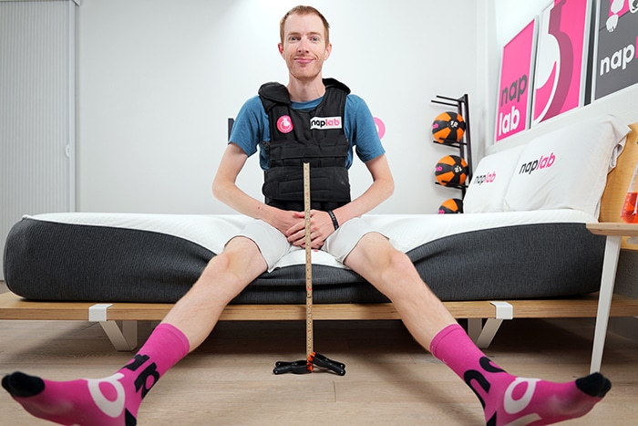 Ghostbed Comfort Foam Edge Support Test With Vest