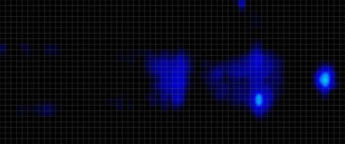 Ghostbed Comfort Foam Pressure Map Back