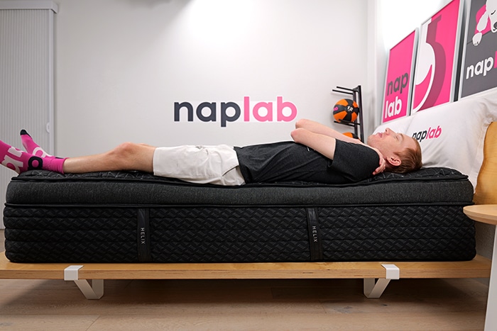 Helix Dusk Elite Edge Support Test Back Sleeping