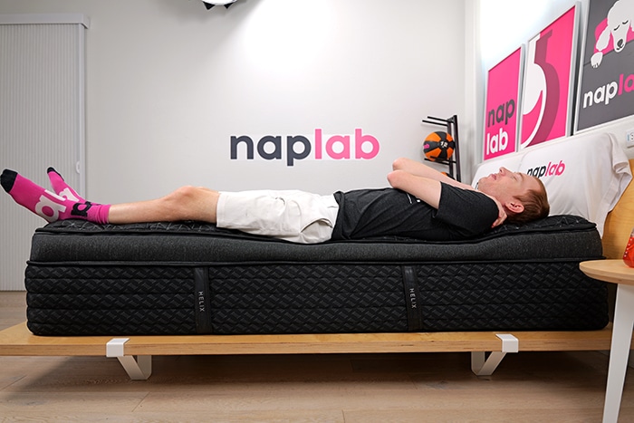 Helix Moonlight Elite Edge Support Test Back Sleeping