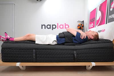 Helix Plus Elite 2025 Edge Support Test Back Sleeping With Vest