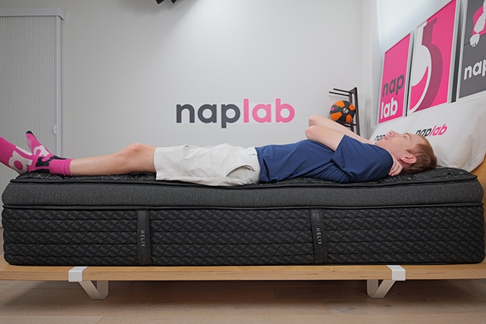 Helix Plus Elite 2025 Edge Support Test Back Sleeping