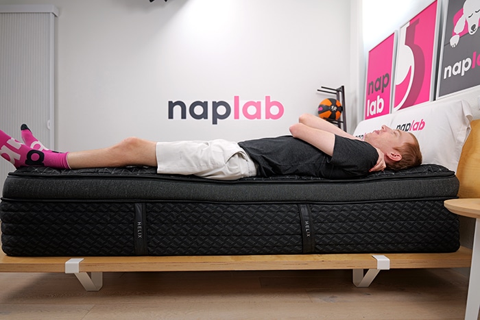 Helix Twilight Elite Edge Support Test Back Sleeping