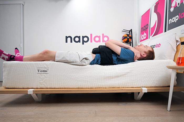 Tiami 2025 Edge Support Test With Vest Back Sleeping