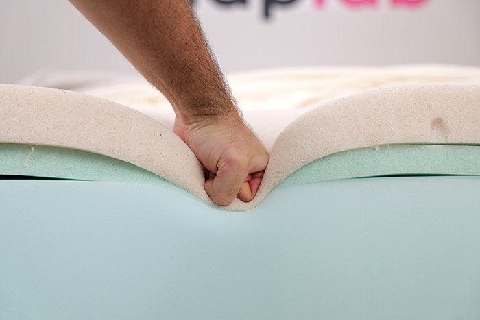 Boring Mattress Pressing On Foams