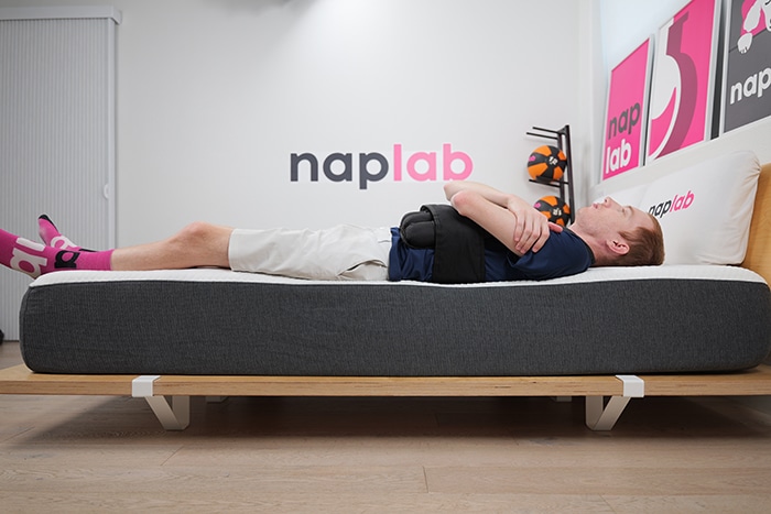 Ghostbed Comfort Hybrid Edge Support Test Back With Vest