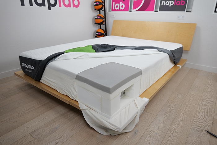 Ghostbed Comfort Hybrid Materials Exposed
