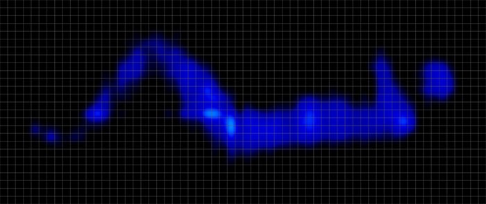 Ghostbed Comfort Hybrid Pressure Mapping Side