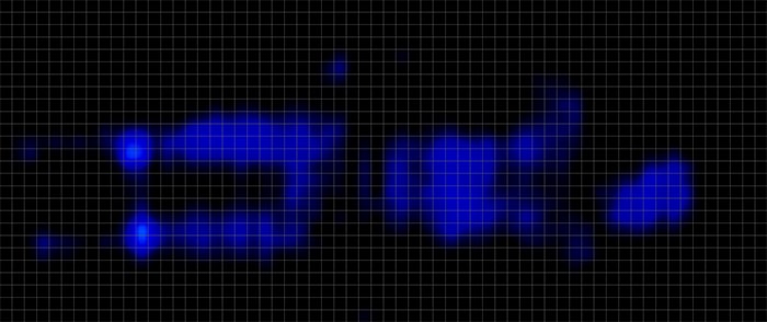 Ghostbed Comfort Hybrid Pressure Mapping Stomach