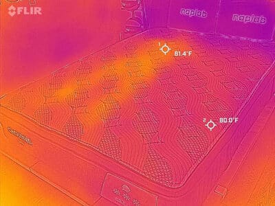 Ghostbed Luxe Foam 2025 After Cooling Test
