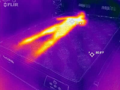 Ghostbed Luxe Foam 2025 Before Cooling Test