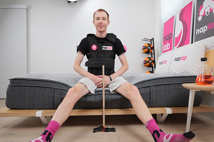 Ghostbed Luxe Foam 2025 Edge Support Test With Vest