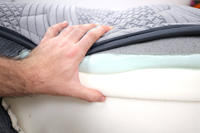 Ghostbed Luxe Foam 2025 Pressing Down On Comfort Foam