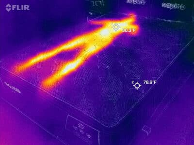 Ghostbed Luxe Hybrid Before Cooling Test Ghostbed Luxe Hybrid Before Cooling Test