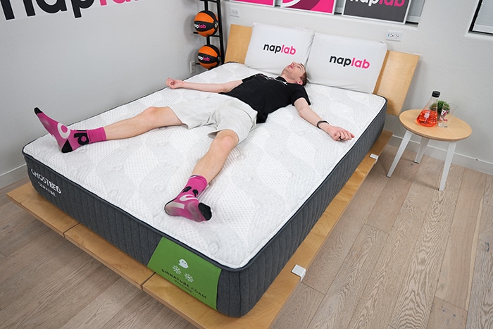 Ghostbed Signature Foam Back Sleeping