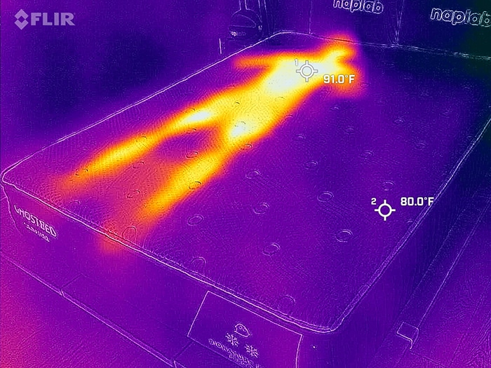 Ghostbed Signature Foam Before Cooling Test