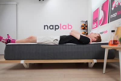 Ghostbed Signature Foam Edge Support Test Back Sleeping