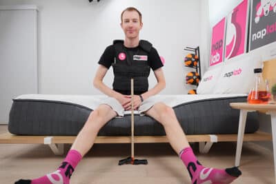 Ghostbed Signature Foam Edge Support Test With Vest