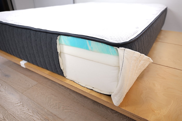 Ghostbed Signature Foam Materials Exposed