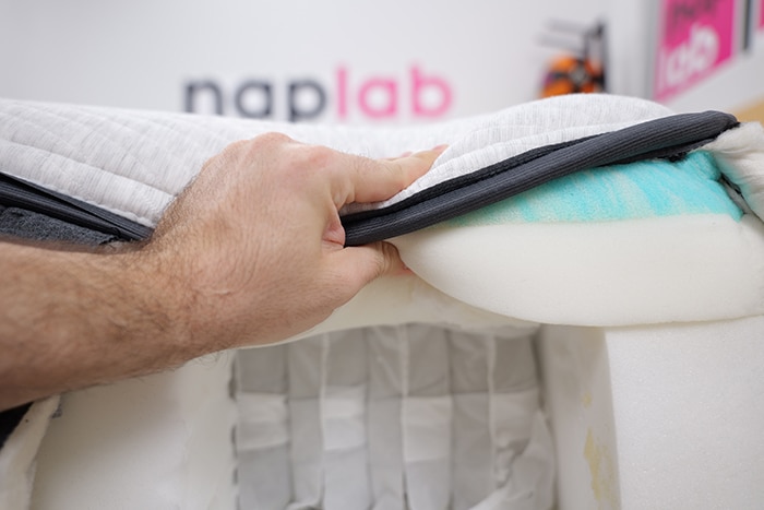 Ghostbed Signature Hybrid Pressing On Foam Layers