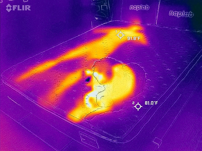 Sleepmax Before Cooling Test