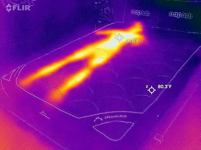 Dreamcloud Classic Before Cooling Test