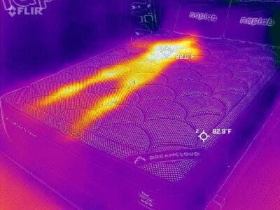 Dreamcloud Luxe Before Cooling Test