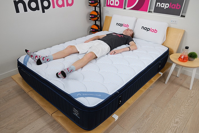 Dreamcloud Premier 2025 Back Sleeping