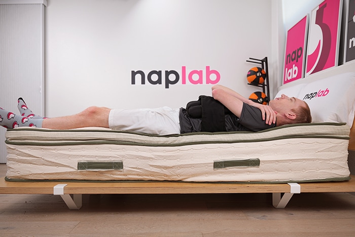 Avocado Green Pillowtop Edge Support Test Back Sleeping With Vest