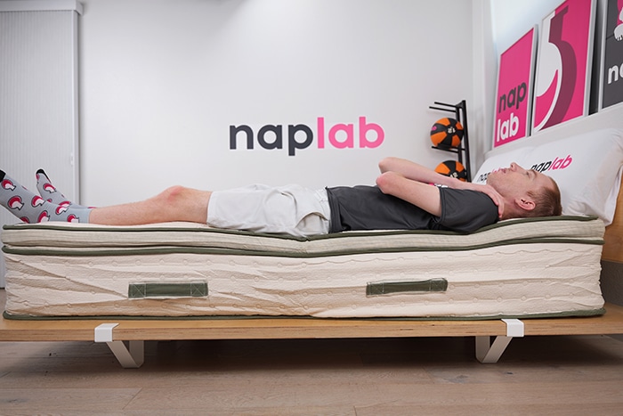 Avocado Green Pillowtop Edge Support Test Back Sleeping