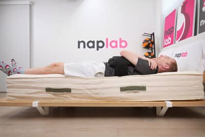 Avocado Organic Hybrid Edge Support Test Back Sleeping With Vest