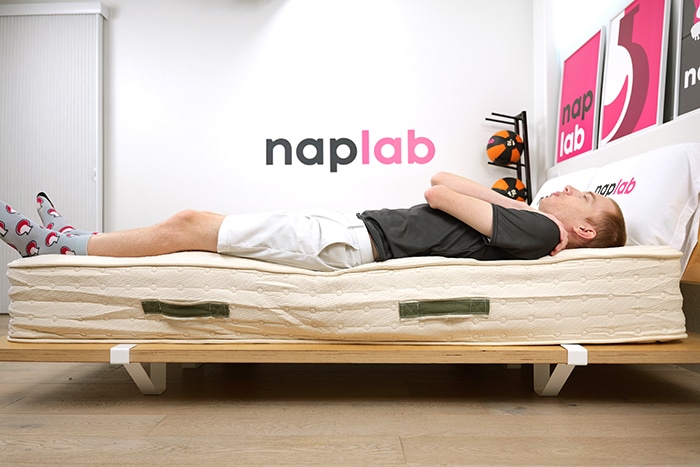 Avocado Organic Hybrid Edge Support Test Back Sleeping