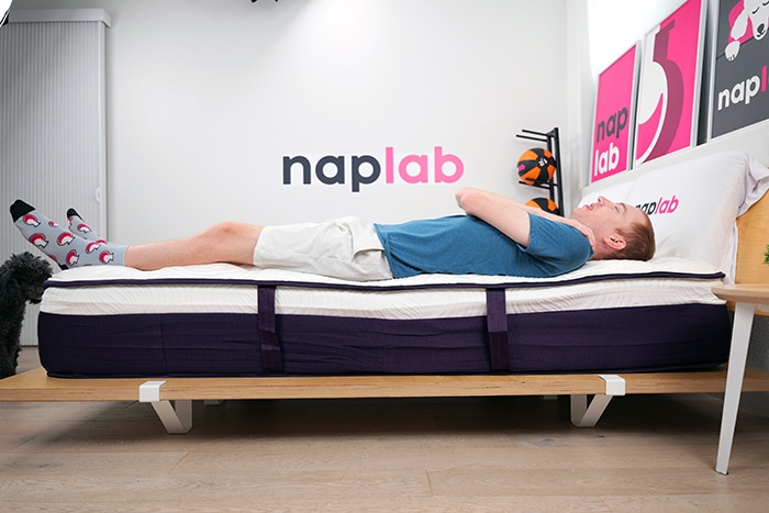 Big Fig Luxe Edge Support Test Back Sleeping