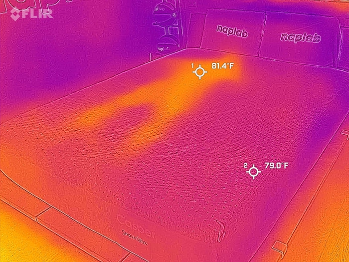 Casper Snow Max After Cooling Test