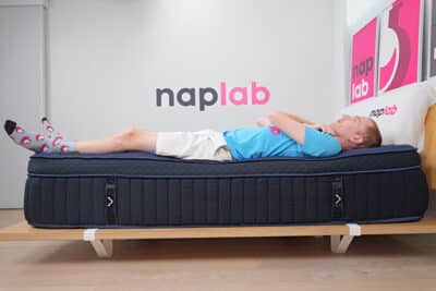 Dreamcloud Ultra Edge Support Test Back Sleeping