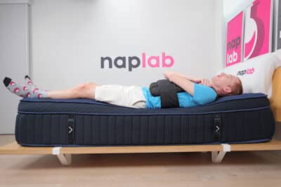 Dreamcloud Ultra Edge Support Test Back Sleeping With Vest