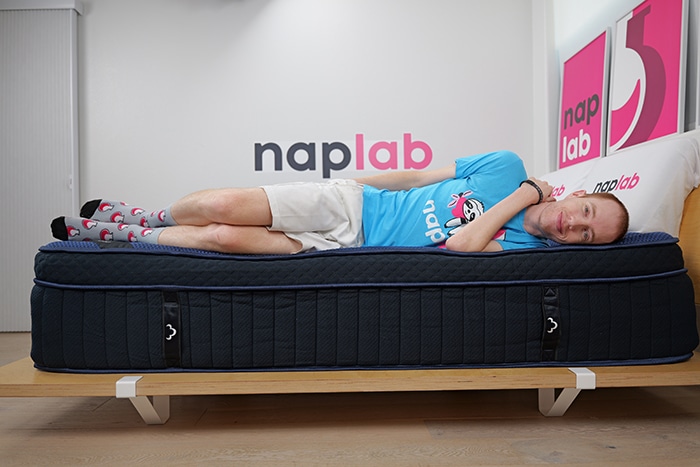 Dreamcloud Premier Rest Side Sleeping Vest Dreamcloud Ultra Hybrid Edge Support Test Side 2