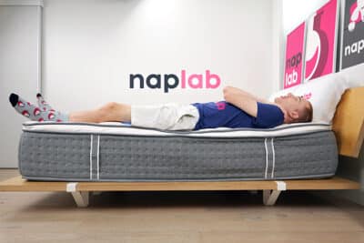 Lull Luxe Premium Hybrid Edge Support Test Back Sleeping