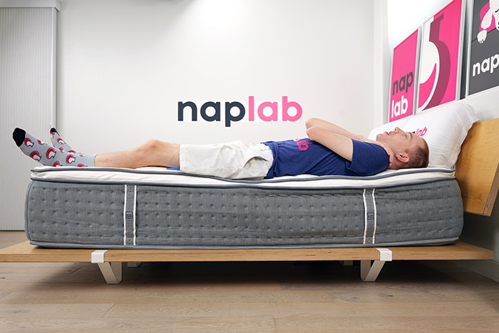 Lull Luxe Premium Hybrid Edge Support Test Back Sleeping Lull Luxe Premium Hybrid Edge Support Test Back Sleeping